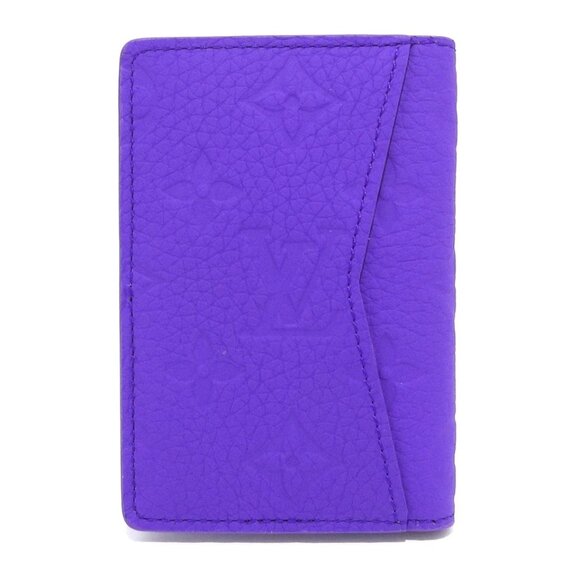 LOUIS VUITTON Organizer de Poshe Violet Taurillon Monogram Card Case 641-080125 - Picture 2 of 11